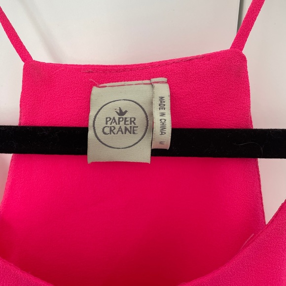Bright pink Paper Crane tank - Picture 2 of 3